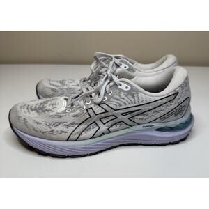 ASICS GEL-Cumulus 23 Running Shoe Womens 9 White Mesh F920121 Low Lace Up Gym